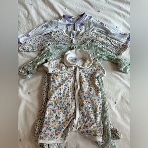 Pajamas for 3-6mo baby girl, Monica and Andy and Petite Bateau